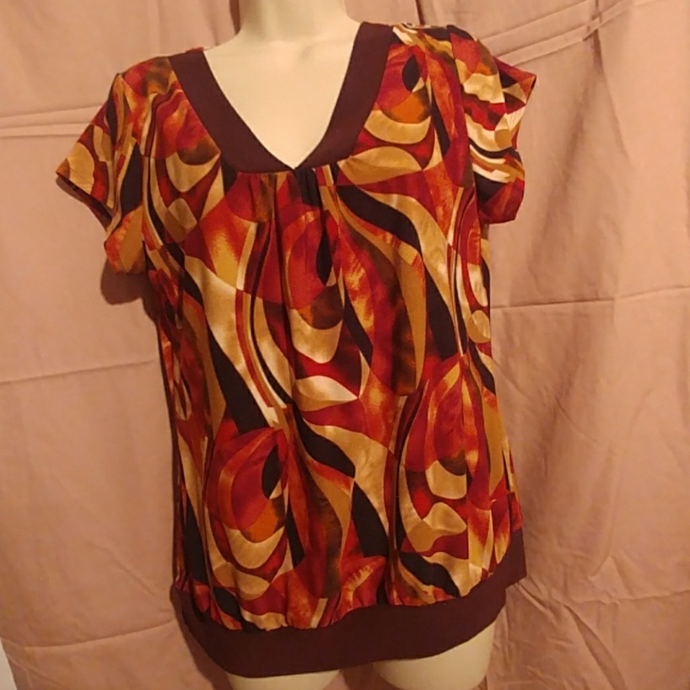Warm toned blouse